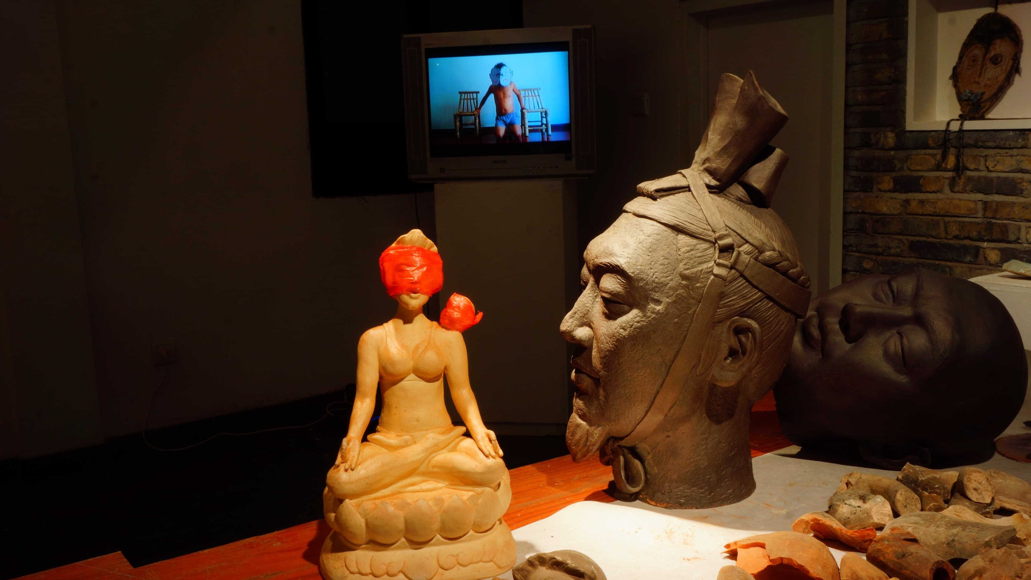 Terracotta-style Head